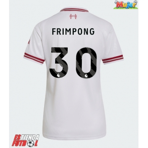 Liverpool Jeremie Frimpong #30 Segunda Equipación Mujer 2026-27 Manga Corta